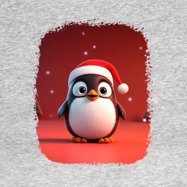 Happy Santa Penguin by The Crazy Daisy Lady